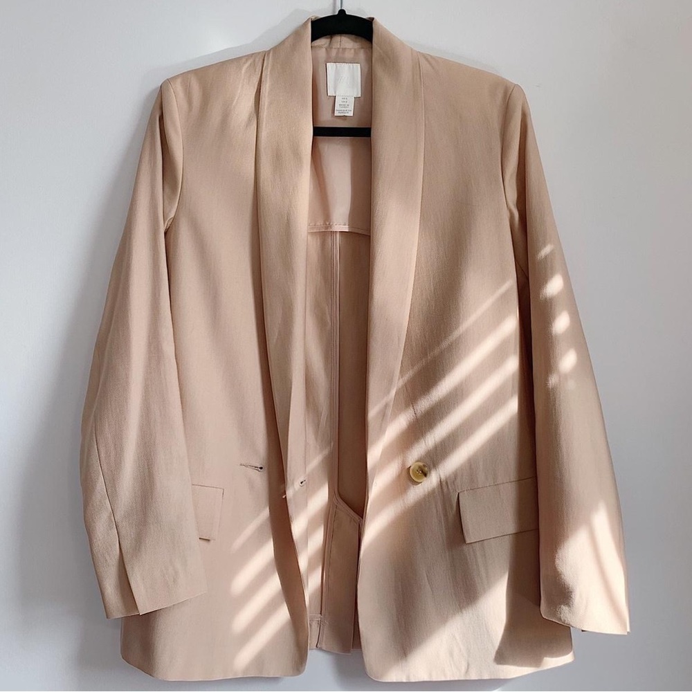 H&M blush blazer